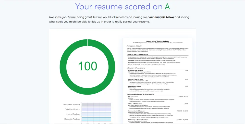 تصميم وكتابة السيرة الذاتية الاحترافية (ATS-Friendly CV)