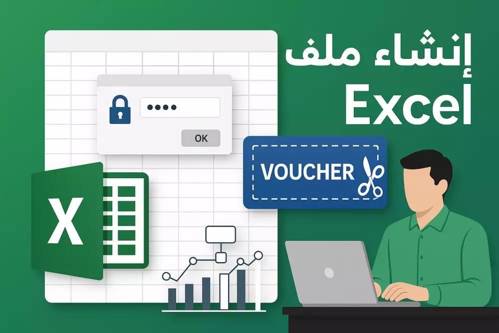 ملف Excel Google sheet لاصدار القسائم خاص بكل موظف