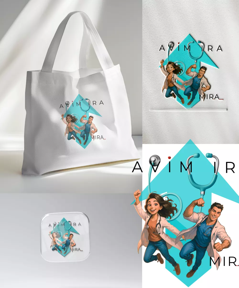 تصميم شعار وهوية بصرية لبراند طبي احترافي