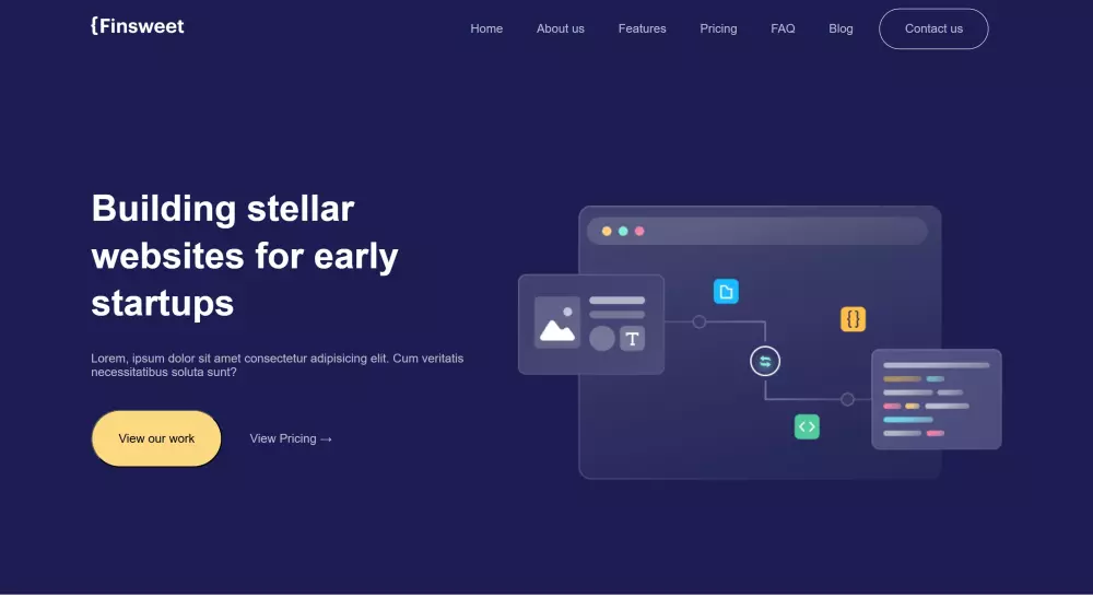 تصميم صفحة هبوط Landing page