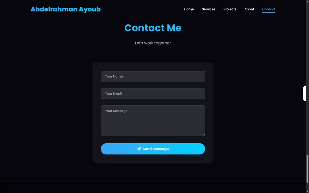 تصميم بورتفوليو شخصي احترافي بـNext.js