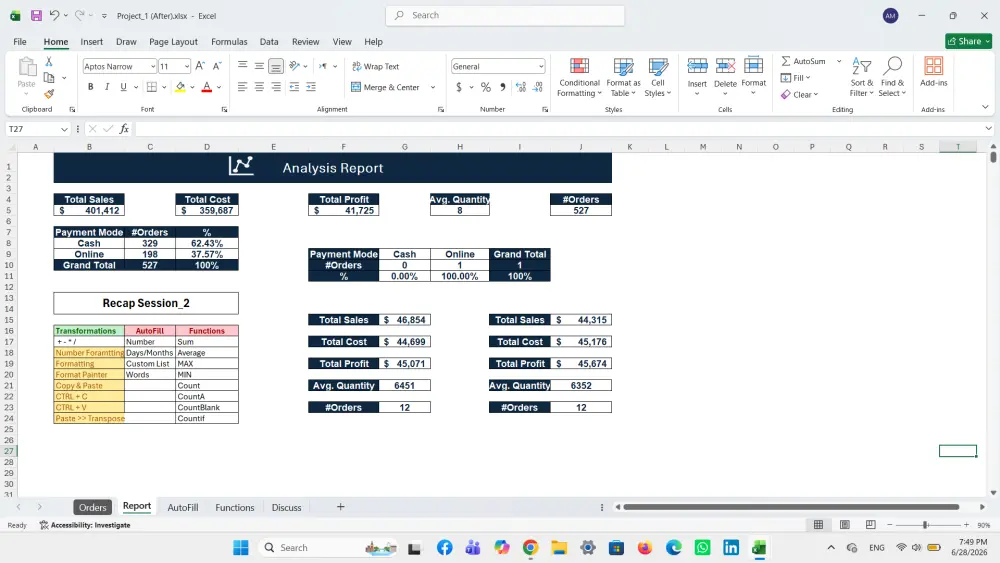 Create DASHBOARD
