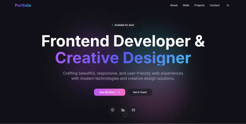 انشاء بورتفليو شخصي