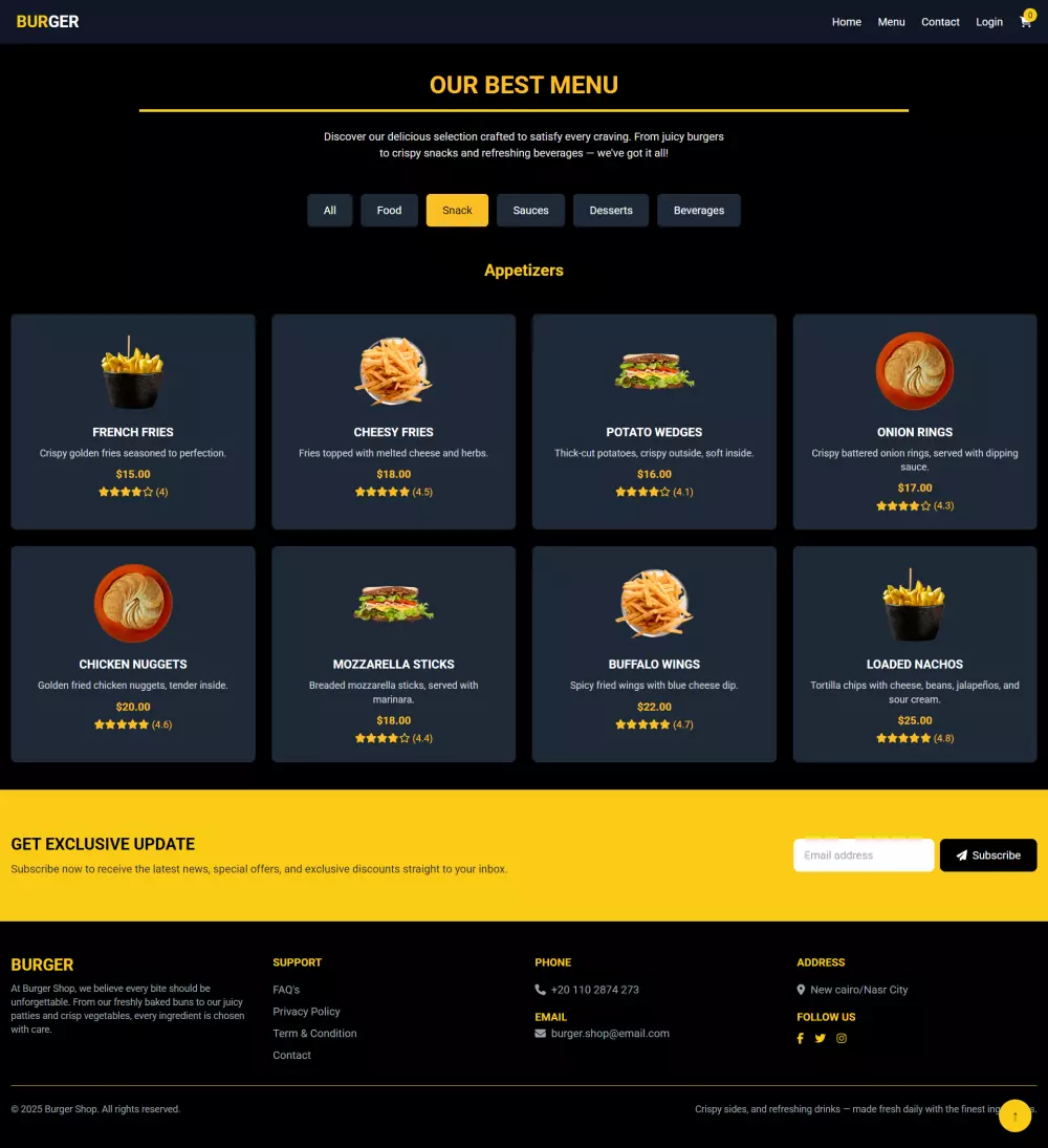 إنشاء صفحة ويب واحدة بتصميم حديث واحترافي..