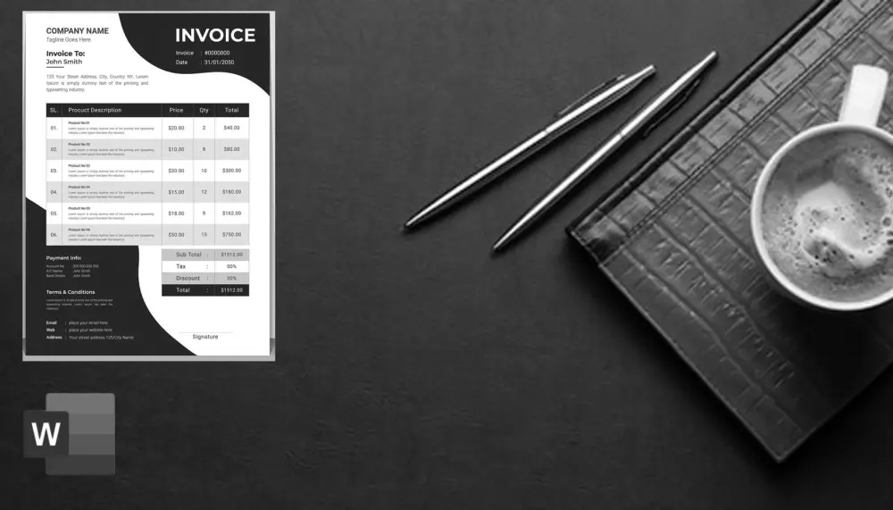 فاتورة تعكس احترافيتك وتترك انطباعاً رائعاً لدى عملائك