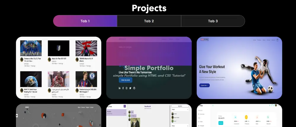 موقع شخصي باستخدام ReactJs