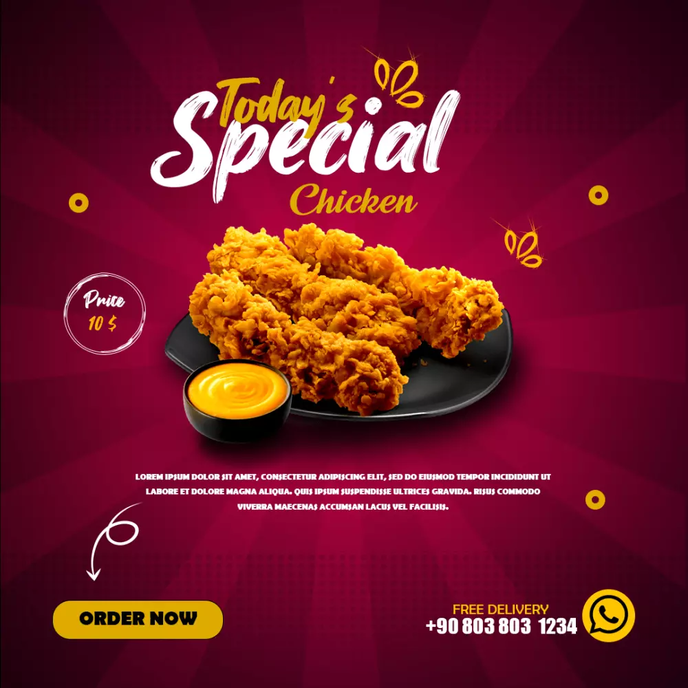 تصميم بوست إعلان سوشيال ميديا