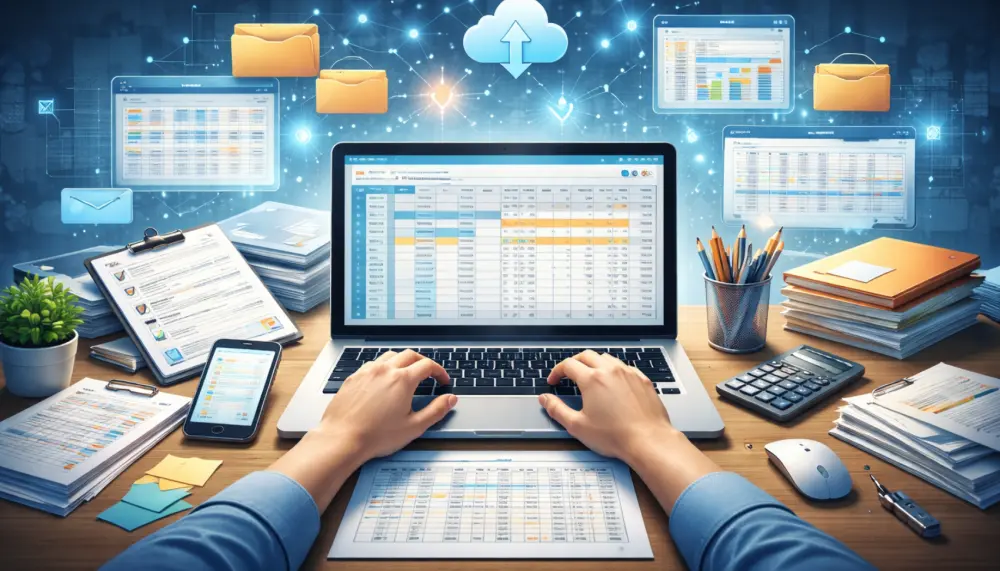 ادخال البيانات علي اكسيل وتنسيقها Excel Data Entry