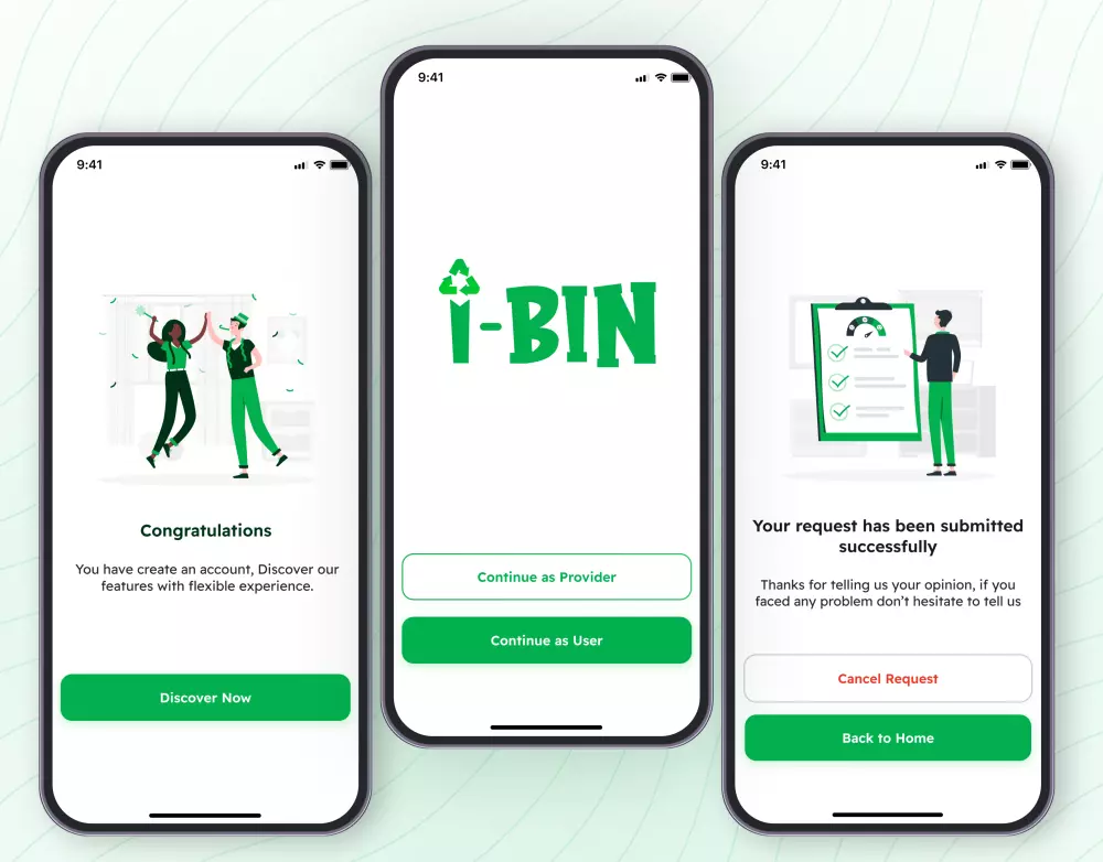 تصميم تطبيق متابعة حالة السلة-UIUX Design