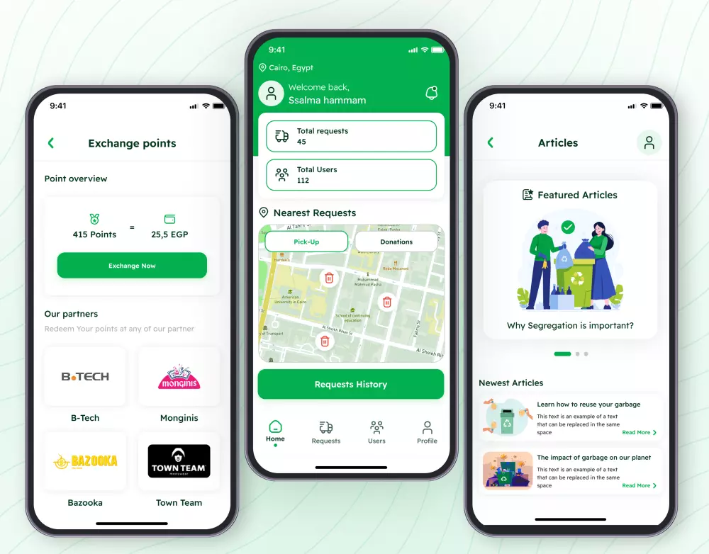 تصميم تطبيق متابعة حالة السلة-UIUX Design