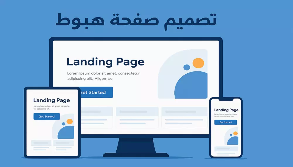 تصميم صفحة هبوط احترافية بـ HTML5 وCSS3 وBootstrap و JS