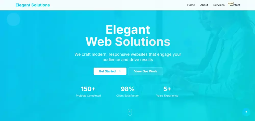 تصميم صفحة هبوط احترافية بـ HTML5 وCSS3 وBootstrap و JS