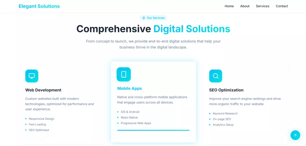 تصميم صفحة هبوط احترافية بـ HTML5 وCSS3 وBootstrap و JS