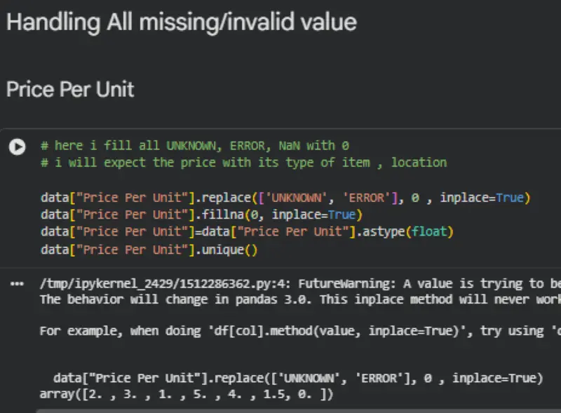تنظيف و معاجلة البيانات بأداة python بدقة و جاهزة للتحليل