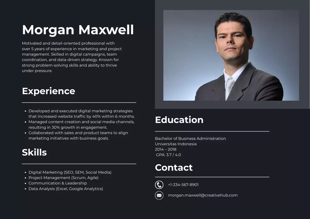 تصميم سيرة ذاتية احترافية / Professional CV Design