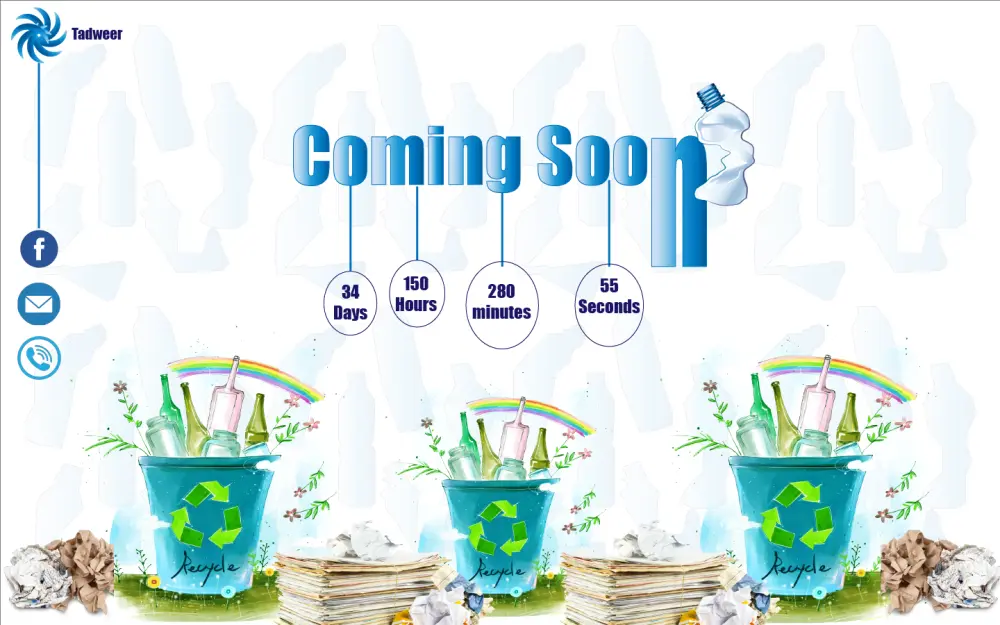 تصميم و تطوير صفحة "قريبا" احترافية وجذابة لموقعك