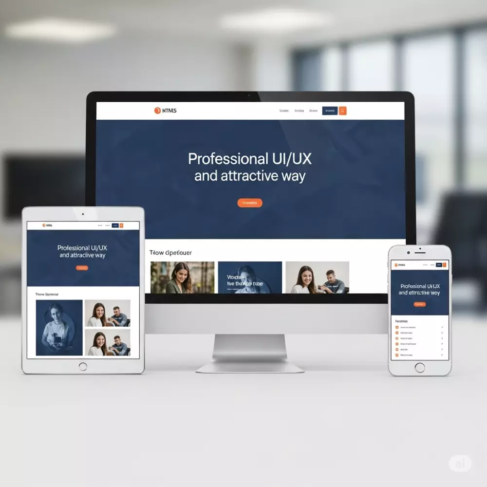 تصميم واجهة موقع احترافية (UI/UX) باستخدام HTML5 / CSS3 متجاوبة مع جميع الأجهزة