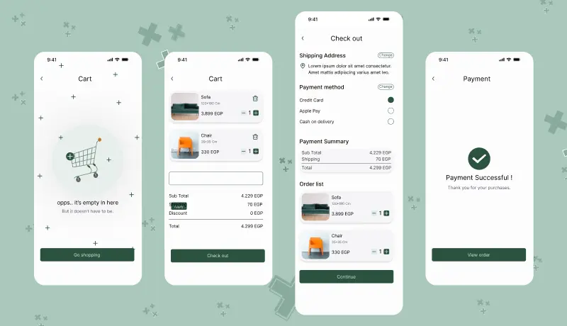 تصميم UI/UX احترافي لتجربة استخدام سهلة وجذابة