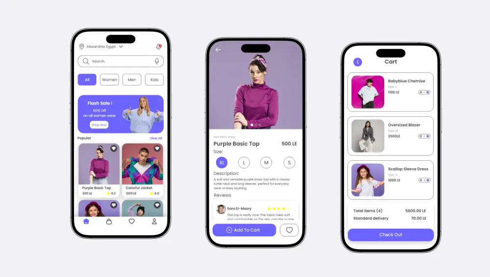 هل تبحث عن تصميم عصري لتطبيقك أو متجرك الإلكتروني يجذب المستخدمين ويعكس هوية مشروعك؟ سأقوم بتصميم واجهات وتجربة مستخدم احترافية وسهلة الاستخدام لتطبيقك أو متجرك الإلكتروني باستخدام Figma او Adobe XD ووفقًا لأحدث معايير التصميم.