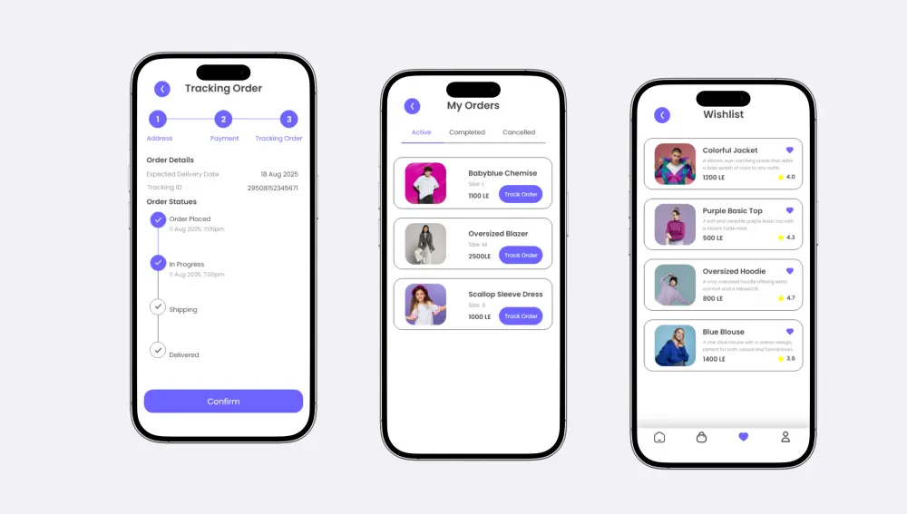 هل تبحث عن تصميم عصري لتطبيقك أو متجرك الإلكتروني يجذب المستخدمين ويعكس هوية مشروعك؟ سأقوم بتصميم واجهات وتجربة مستخدم احترافية وسهلة الاستخدام لتطبيقك أو متجرك الإلكتروني باستخدام Figma او Adobe XD ووفقًا لأحدث معايير التصميم.