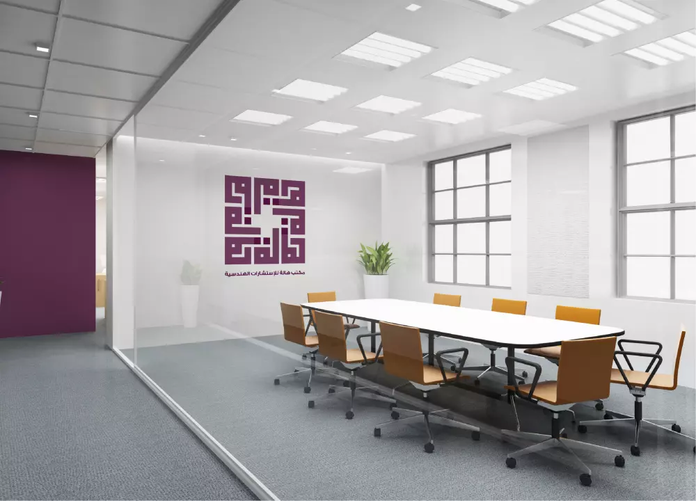 سأقوم بتصميم اسمك أو شعارك بالخط الكوفي المربع