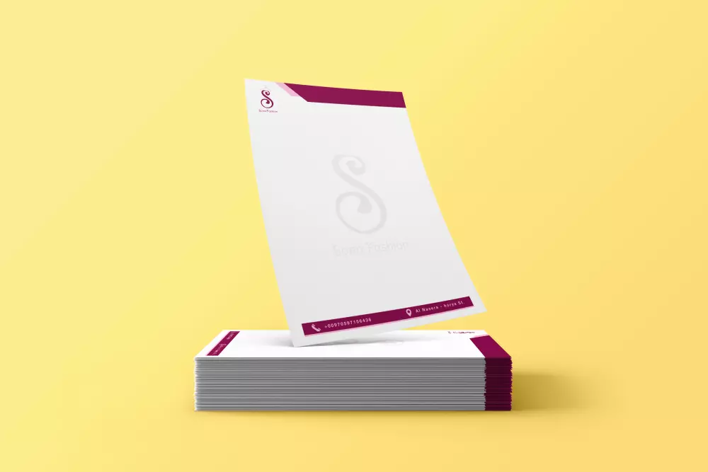 سأقوم بتصميم ورقة مراسلات Letterhead احترافية مميزة