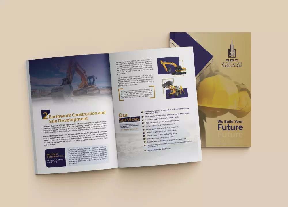 احصل على تصميم احترافي لبروفايل الشركة والكتالوجات والمجلات
