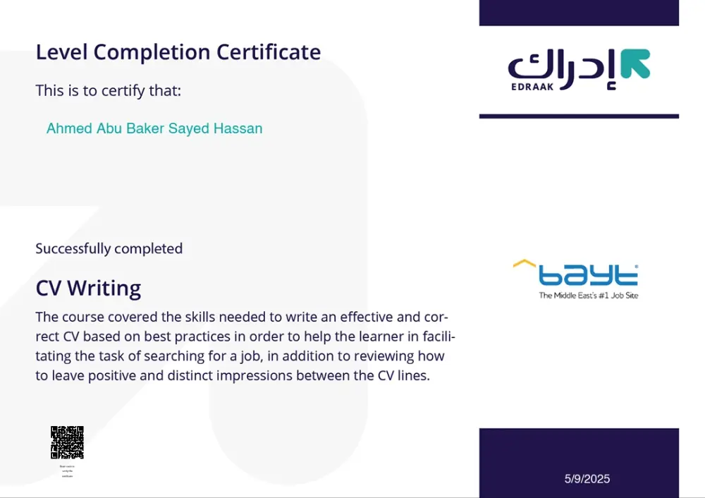 كتابة وتصميم سيرة ذاتية احترافية متوافقة مع Ats