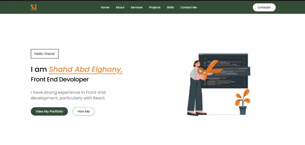 تصميم موقع شخصي portfolio