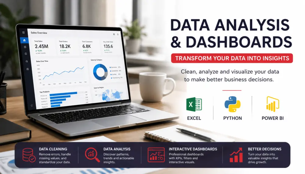 تنظيف وتحليل البيانات وإنشاء Dashboard احترافية ب power BI