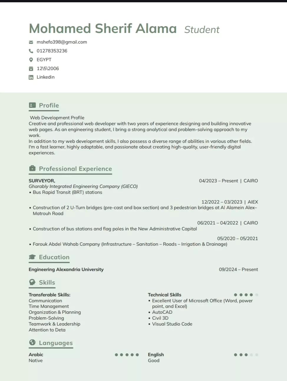 سيره ذاتيه CV احترافيه تعزز فرصك للقبول في الوظائف