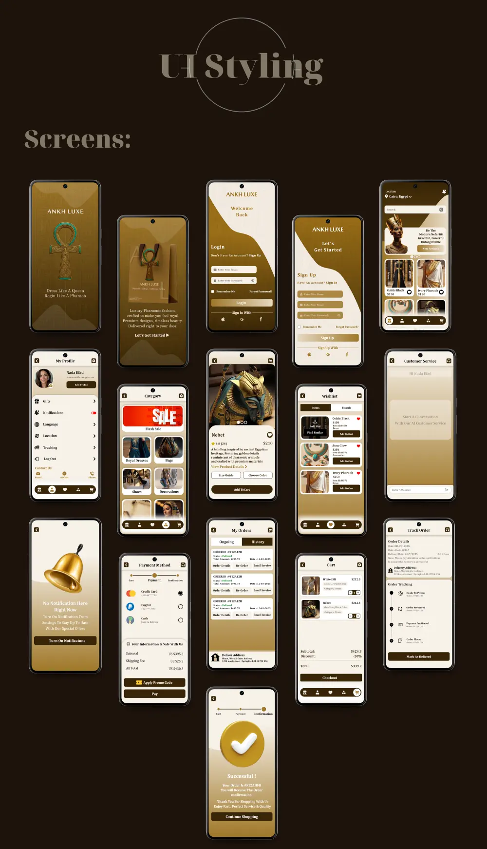 تصميم واجهات تطبيقات موبايل و متصفحات ويب وبورتفوليو بشكل محترف