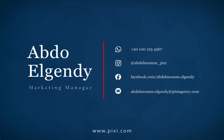 بطاقة أعمال (بيزنس كارد) احترافية تعكس هوية علامتك التجارية