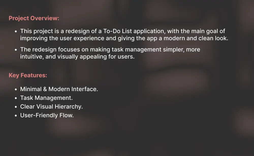 "إعادة تصميم To-Do List App على Figma"