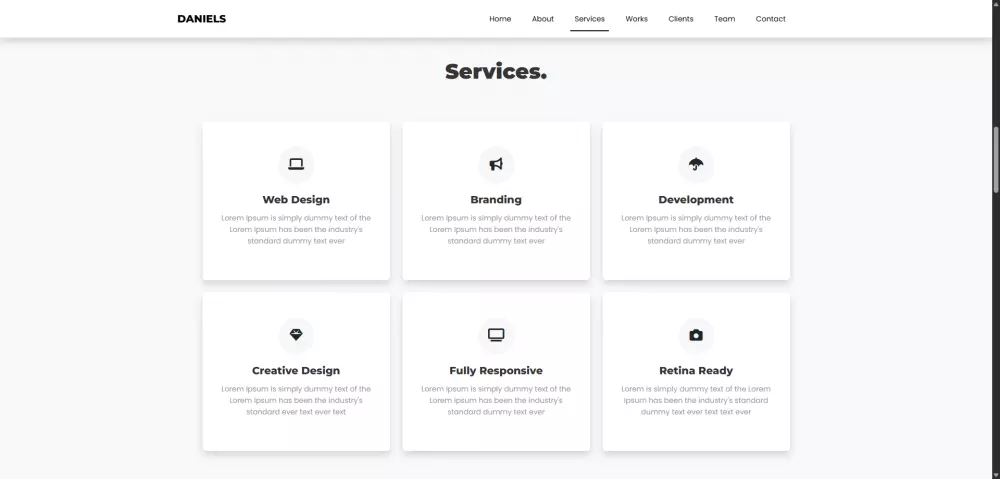 تصميم وتطوير قالب ويب شخصي (Portfolio Template)