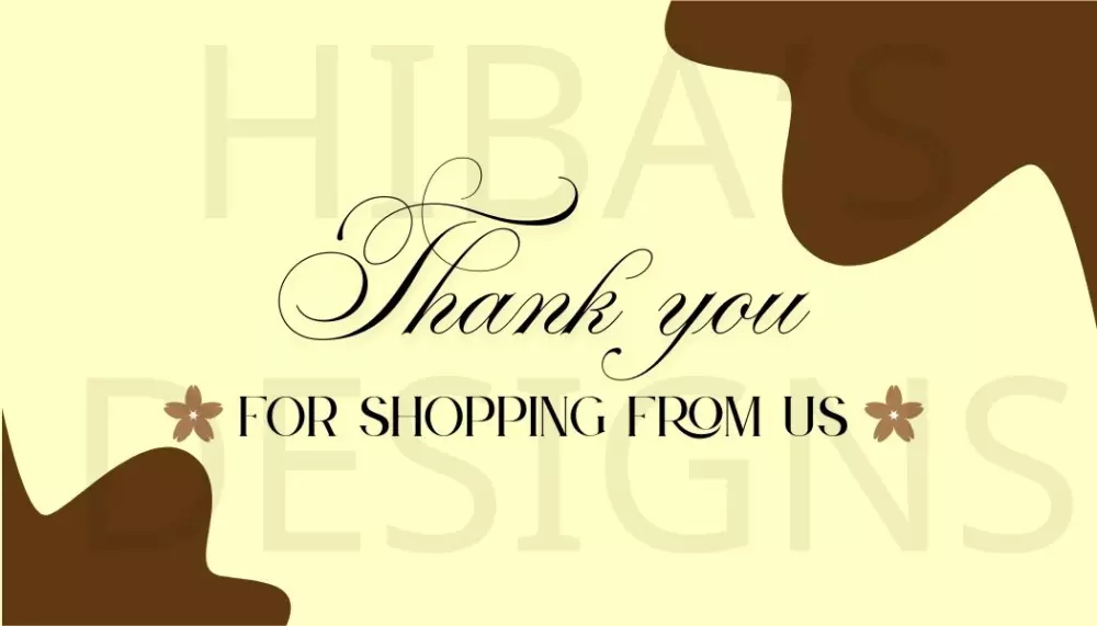 تصميم Business Card أنيق + بطاقة شكر لعملائك