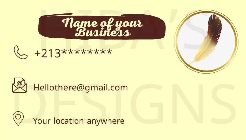 تصميم Business Card أنيق + بطاقة شكر لعملائك