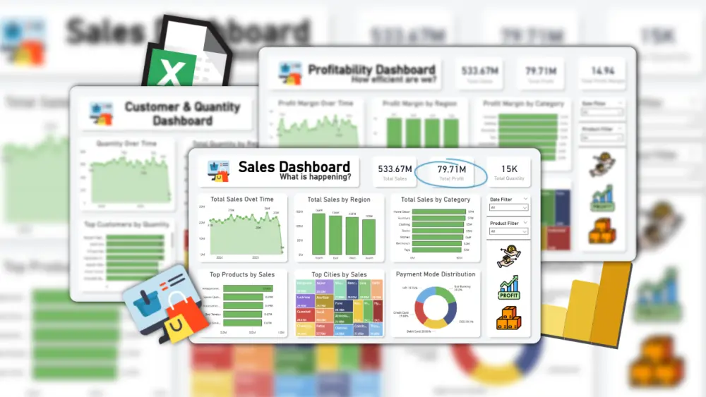 تحليل احترافي لبيانات المتاجر الإلكترونية — Dashboard تفاعلية