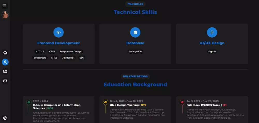 عمل Portfolio شخصي لعرض اعمالك ومهاراتك