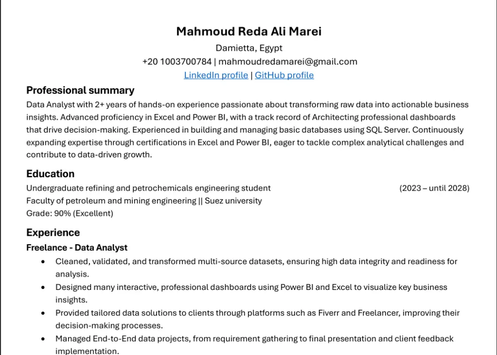 كتابة CV احترافي يجتاز ATS