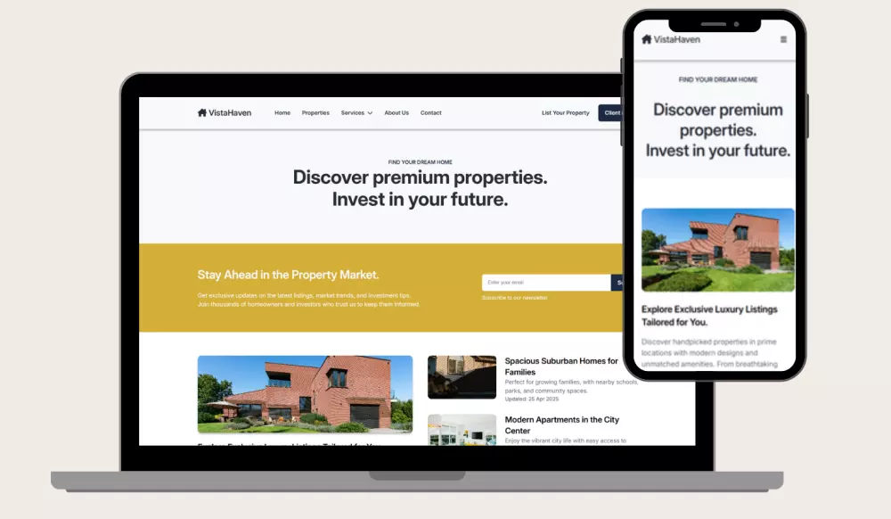 إنشاء صفحة هبوط متجاوبة وعصرية بتقنيات Tailwind أو Bootstrap