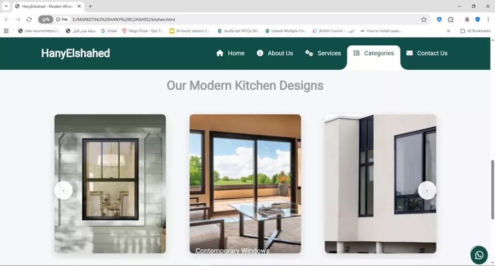 تصميم وتطوير صفحة ويب متجاوبة وجذابة باستخدام HTML وCSS وJavaScript