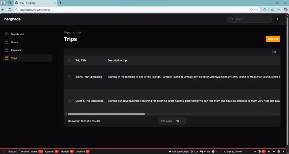 تطوير لوحة تحكم احترافية باستخدام Laravel