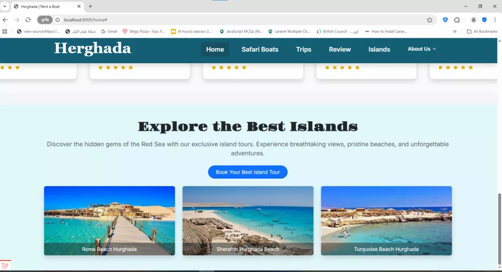 تطوير موقع متجاوب (صفحات + Dashboard) باستخدام Laravel