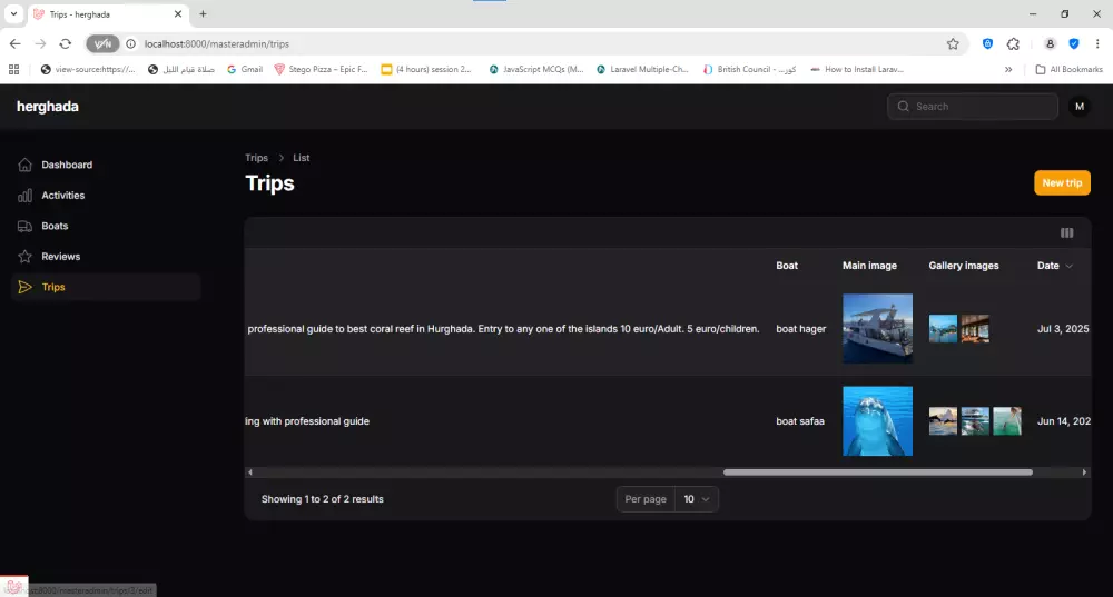 تطوير موقع متجاوب (صفحات + Dashboard) باستخدام Laravel