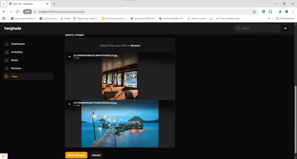 تطوير موقع متجاوب (صفحات + Dashboard) باستخدام Laravel