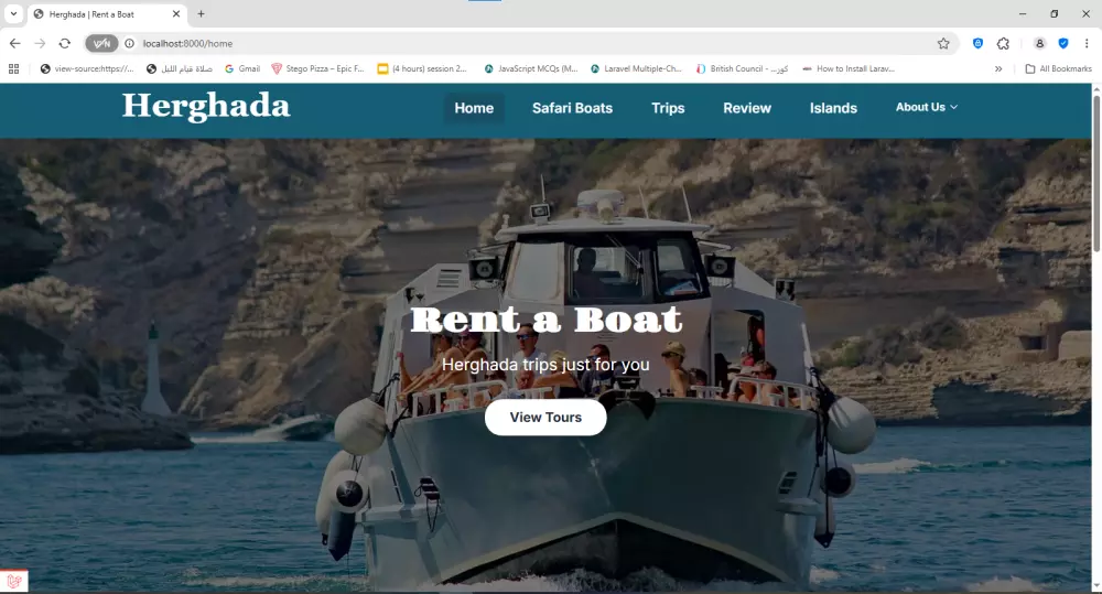 تطوير موقع متجاوب (صفحات + Dashboard) باستخدام Laravel