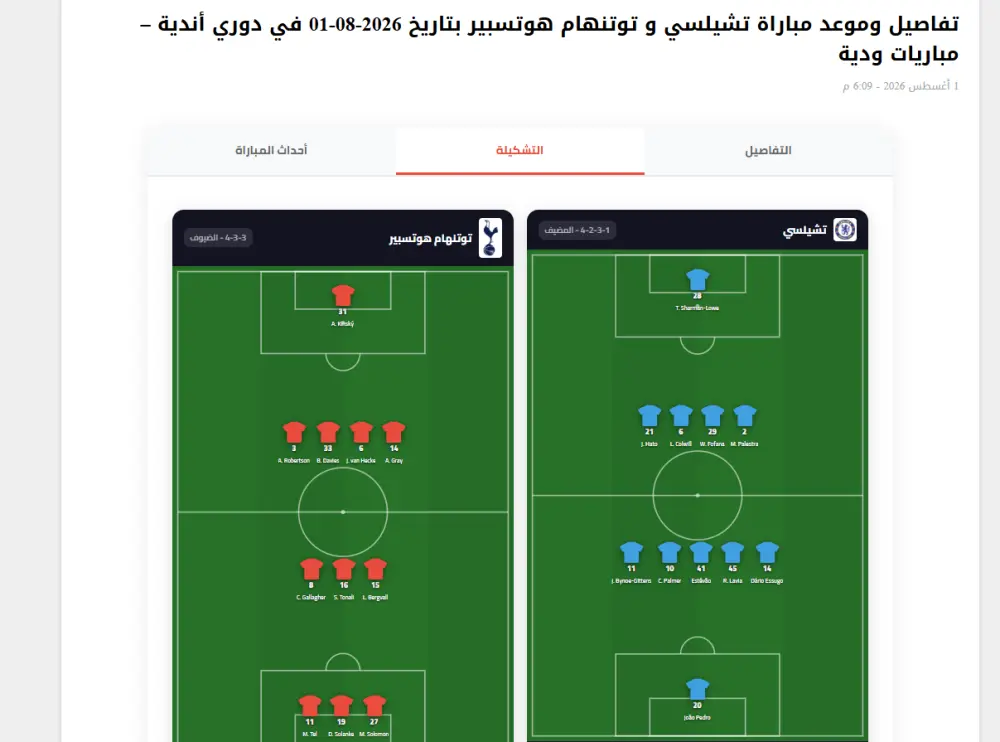إضافة ووردبريس لعرض جدول مباريات كرة القدم والنتائج المباشرة مع لوحة تحكم كاملة - Telewix Sports Match API