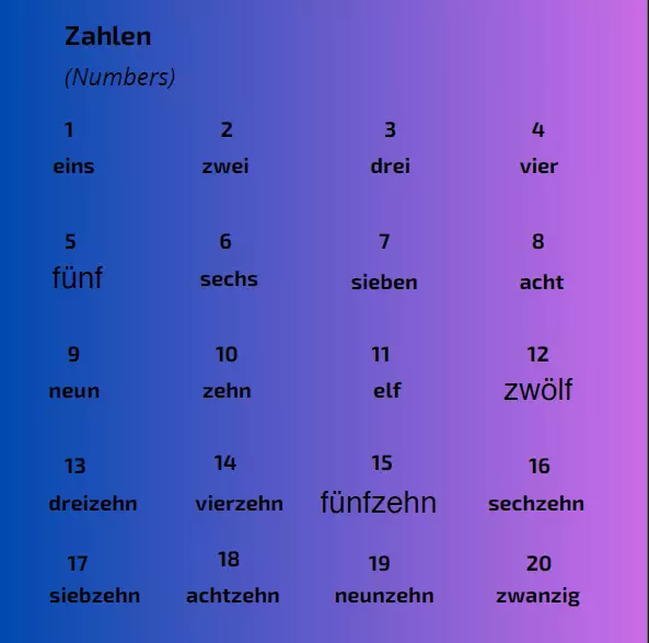 Your German A1 study guide