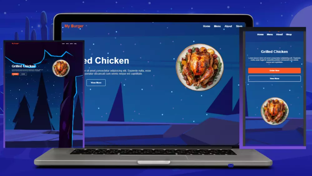 تصميم صفحة هبوط موقع احترافية عصرية ومتجاوبة landing page